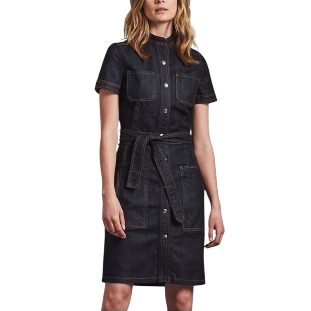 NWT AG ADRIANO GOLDSCMIED AURELIE DENIM DRESS - Picture 4 of 9